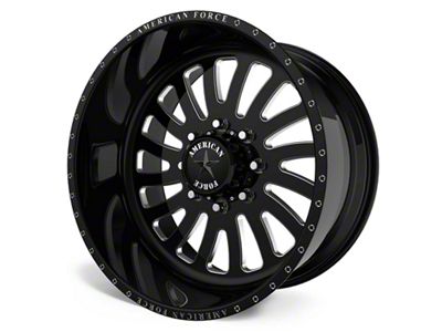 American Force 74 Octane SS Gloss Black Machined 6-Lug Wheel; 20x14; -73mm Offset (21-25 Tahoe)