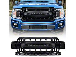 American Modified Armor Upper Replacement Grille with LED Off-Road Lights; Gloss Black (18-20 F-150, Excluding Raptor)