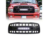 American Modified Armor Upper Replacement Grille with LED Off-Road Lights; Black (03-05 RAM 3500)