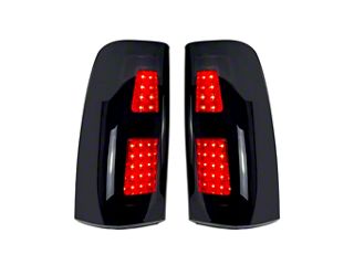 Smoke LED Tail Lights For 99-02 & 06 Chevy Silverado GMC Sierra 1500 2500 3500 – Black Housing, DOT/SAE