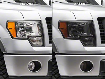 SEC10 Headlight and Fog Light Tint; Smoked (09-14 F-150)