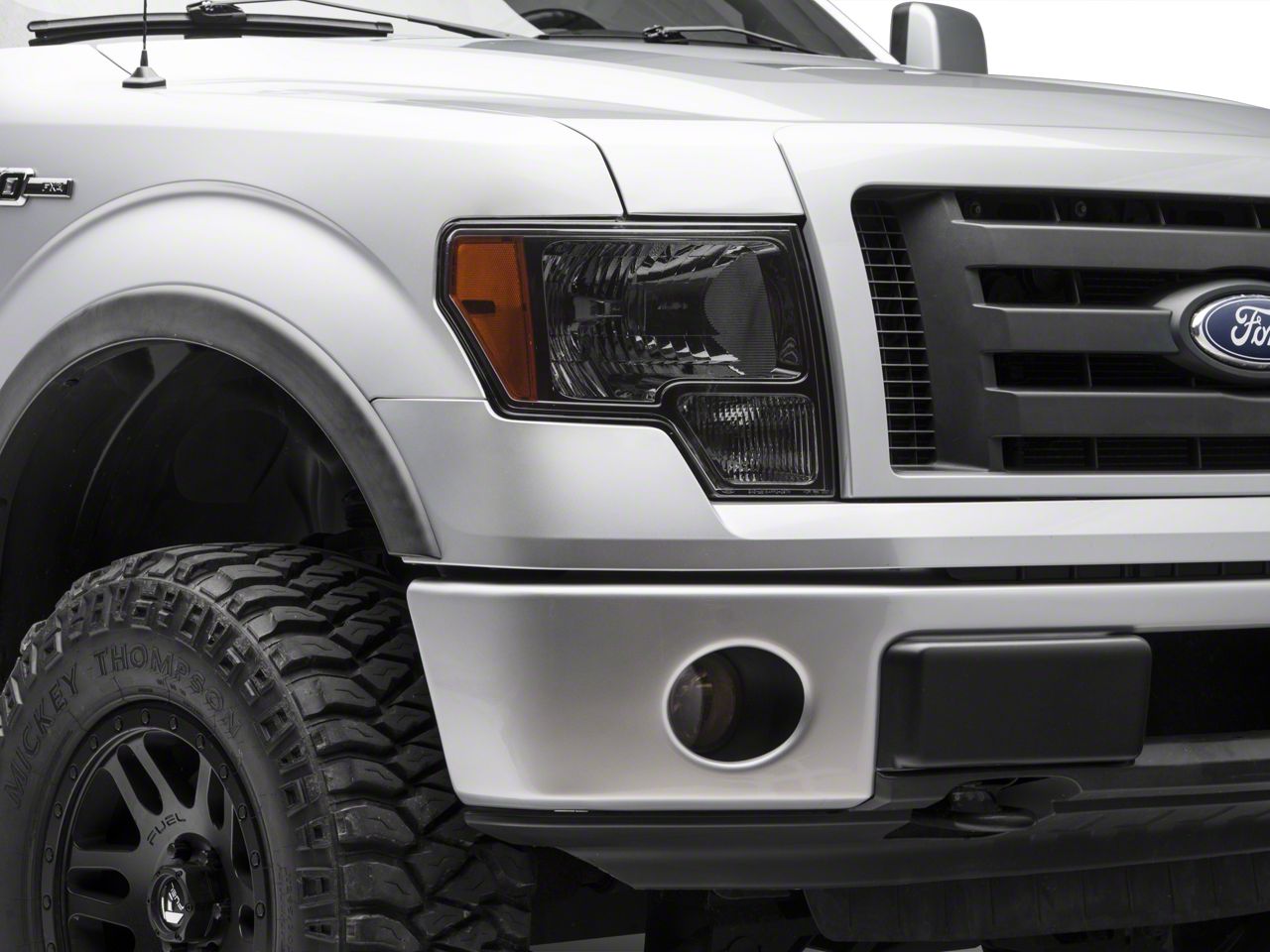 thumbnail image 2 of Smoked Black Fog Light Covers For Ford F150 (2015-2020) - ABS Plastic Protective Trim Guards 2 of 14