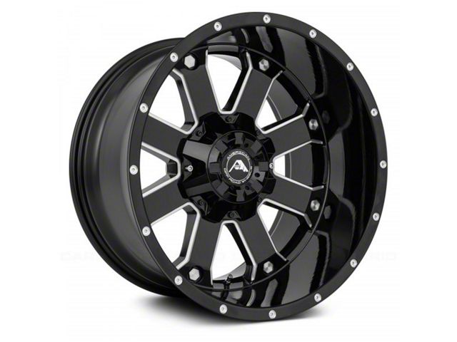 American Off-Road Wheels A108 Gloss Black Milled 6-Lug Wheel; 20x10; -24mm Offset (21-24 Tahoe)