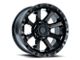 American Outlaw Wheels Capone Gloss Black with Dark Tint 6-Lug Wheel; 17x8.5; 0mm Offset (07-13 Sierra 1500)