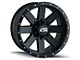 American Outlaw Wheels Cord Satin Black Machined 6-Lug Wheel; 17x8.5; 0mm Offset (07-13 Sierra 1500)