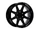 American Outlaw Wheels Derringer Gloss Black Milled 6-Lug Wheel; 17x8.5; 0mm Offset (07-13 Sierra 1500)