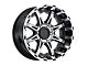 American Outlaw Wheels Doubleshot Gloss Black Machined 6-Lug Wheel; 17x8.5; 0mm Offset (07-13 Sierra 1500)