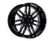 American Outlaw Wheels 12 Gauge Gloss Black Milled 6-Lug Wheel; 20x10; -18mm Offset (07-13 Silverado 1500)