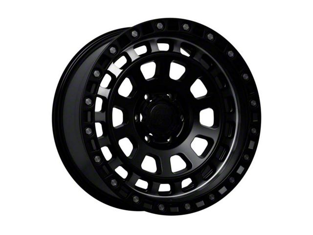 American Outlaw Wheels Maverick Satin Black 6-Lug Wheel; 17x8.5; -10mm Offset (07-13 Silverado 1500)