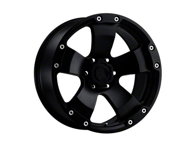 American Outlaw Wheels Bootlegger Satin Black 5-Lug Wheel; 20x9; -10mm Offset (09-18 RAM 1500)