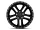 American Outlaw Wheels Railcar Gloss Black with Machined Edge 5-Lug Wheel; 20x9; -10mm Offset (09-18 RAM 1500)