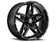 American Outlaw Wheels Lonestar Satin Black 8-Lug Wheel; 20x10; -18mm Offset (11-16 F-250 Super Duty)