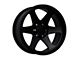 American Outlaw Wheels Sidewinder Satin Black 6-Lug Wheel; 20x9; -10mm Offset (19-24 RAM 1500)