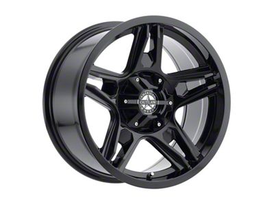 American Outlaw Wheels Lonestar Gloss Black 6-Lug Wheel; 17x8.5; 10mm Offset (21-24 Tahoe)