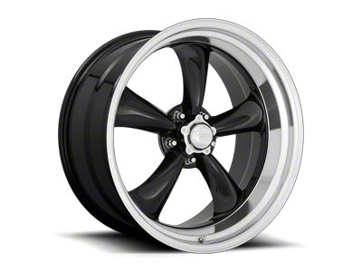 American Racing Torq Thrust II Gloss Black with Machined Lip 5-Lug Wheel; 22x11; 18mm Offset (02-08 RAM 1500, Excluding Mega Cab)