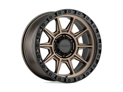 American Racing AR202 Matte Bronze with Black Lip 6-Lug Wheel; 18x9; 0mm Offset (07-13 Sierra 1500)