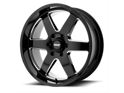 American Racing Patrol Gloss Black Milled 6-Lug Wheel; 20x9; 12mm Offset (07-13 Sierra 1500)