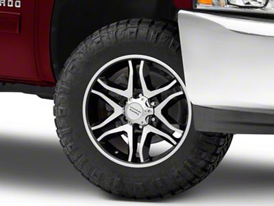 American Racing Mainline Gloss Black Machined 6-Lug Wheel; 18x8.5; 12mm Offset (07-13 Silverado 1500)