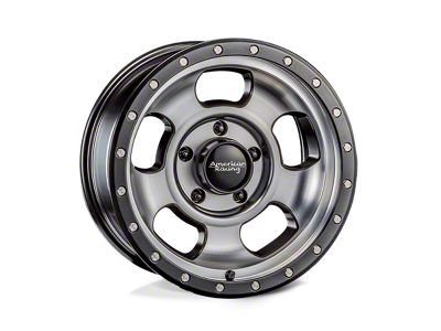 American Racing Ansen Offroad Satin Black Machined 5-Lug Wheel; 18x9; 0mm Offset (09-18 RAM 1500)