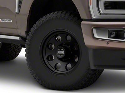 American Racing Baja Satin Black 8-Lug Wheel; 17x9; -12mm Offset (23-25 F-250 Super Duty)