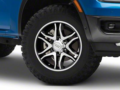 American Racing Mainline Gloss Black Machined 6-Lug Wheel; 17x8; 25mm Offset (24-25 Ranger)