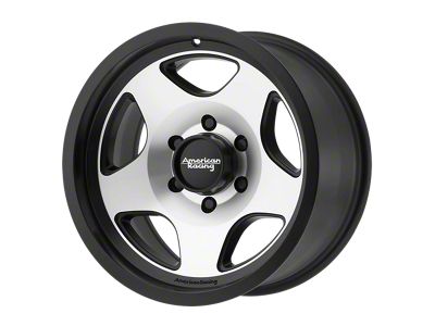 American Racing MOD 12 Satin Black Machined 5-Lug Wheel; 17x9; -12mm Offset (94-01 RAM 1500)
