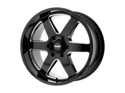 American Racing Patrol Gloss Black Milled 8-Lug Wheel; 20x9; 12mm Offset (99-07 F-250 Super Duty)