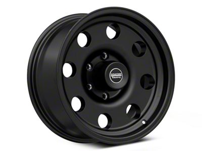 American Racing AR172 Baja Satin Black 6-Lug Wheel; 17x8; 0mm Offset (99-06 Sierra 1500)