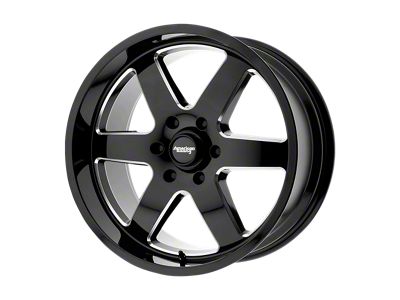 American Racing Patrol Gloss Black Milled 6-Lug Wheel; 18x9; 12mm Offset (99-06 Silverado 1500)