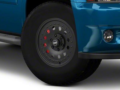 American Racing AR62 Outlaw II Satin Black 6-Lug Wheel; 17x8; 30mm Offset (23-25 Canyon)