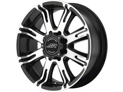 American Racing AR708 Matte Black Machined 6-Lug Wheel; 20x9; 20mm Offset (23-25 Canyon)