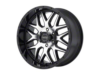 American Racing AR910 Gloss Black Machined 6-Lug Wheel; 20x9; 18mm Offset (23-25 Canyon)