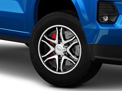 American Racing Mainline Gloss Black Machined 6-Lug Wheel; 18x8.5; 12mm Offset (23-26 Colorado)