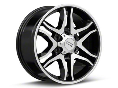 American Racing Mainline Gloss Black Machined 6-Lug Wheel; 20x8.5; 15mm Offset (23-25 Canyon)