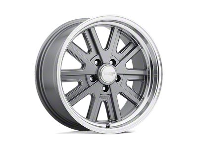 American Racing 427 Mono Cast Mag Gray Machined 5-Lug Wheel; 17x9; 12mm Offset (87-90 Dakota)