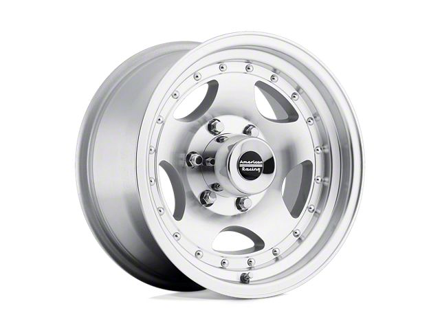 American Racing AR23 Machined 5-Lug Wheel; 14x7; -6mm Offset (87-90 Dakota)