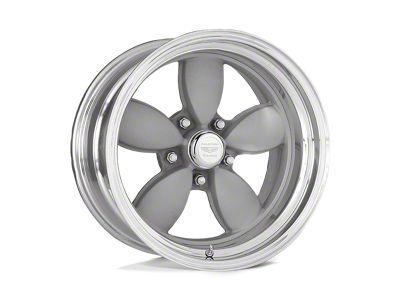American Racing Classic 200S Vintage Silver Center with Polished Barrel 5-Lug Wheel; 15x6; -13mm Offset (87-90 Dakota)