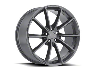 American Racing Fast Back Anthracite with Machined Face 5-Lug Wheel; 18x9; 38mm Offset (87-90 Dakota)