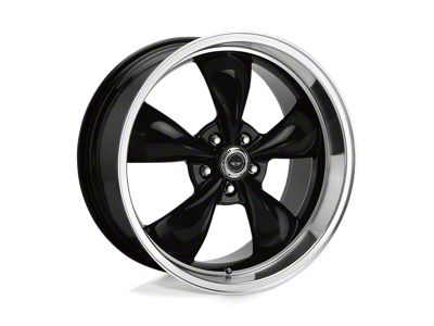 American Racing Torq Thrust M Gloss Black with Machined Lip 5-Lug Wheel; 20x9; 30mm Offset (87-90 Dakota)