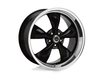 American Racing Torq Thrust M Gloss Black with Machined Lip 5-Lug Wheel; 16x7; 35mm Offset (87-90 Dakota)