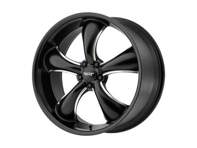 American Racing TT60 Satin Black Milled 5-Lug Wheel; 22x11; 38mm Offset (87-90 Dakota)