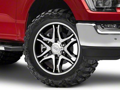 American Racing Mainline Gloss Black Machined 6-Lug Wheel; 20x8.5; 35mm Offset (21-25 F-150)