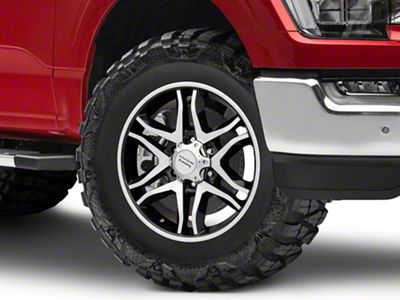 American Racing Mainline Gloss Black Machined 6-Lug Wheel; 18x8.5; 30mm Offset (21-25 F-150)