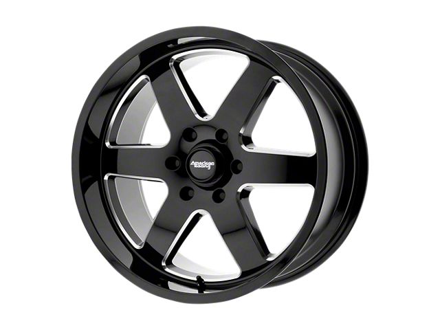 American Racing F250 Rims American Racing F-250 Super Duty Patrol Gloss Black Milled 8-Lug Wheel ...