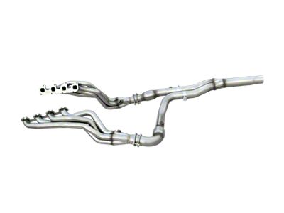 American Racing Headers 1-7/8-Inch Long Tube Headers with Catted Y-Pipe and Pure Thunder Dual Exhaust System; Side Exit (10-14 6.2L F-150 Raptor)