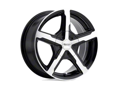 American Racing Trigger Gloss Black Machined 5-Lug Wheel; 17x7; 40mm Offset (22-26 Maverick)