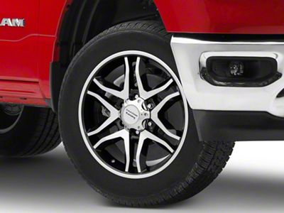 American Racing Mainline Gloss Black Machined 6-Lug Wheel; 20x8.5; 35mm Offset (19-25 RAM 1500)