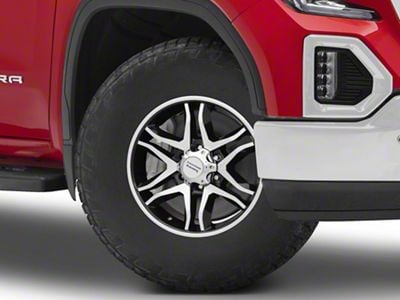 American Racing Mainline Gloss Black Machined 6-Lug Wheel; 17x8; 25mm Offset (19-25 Sierra 1500)