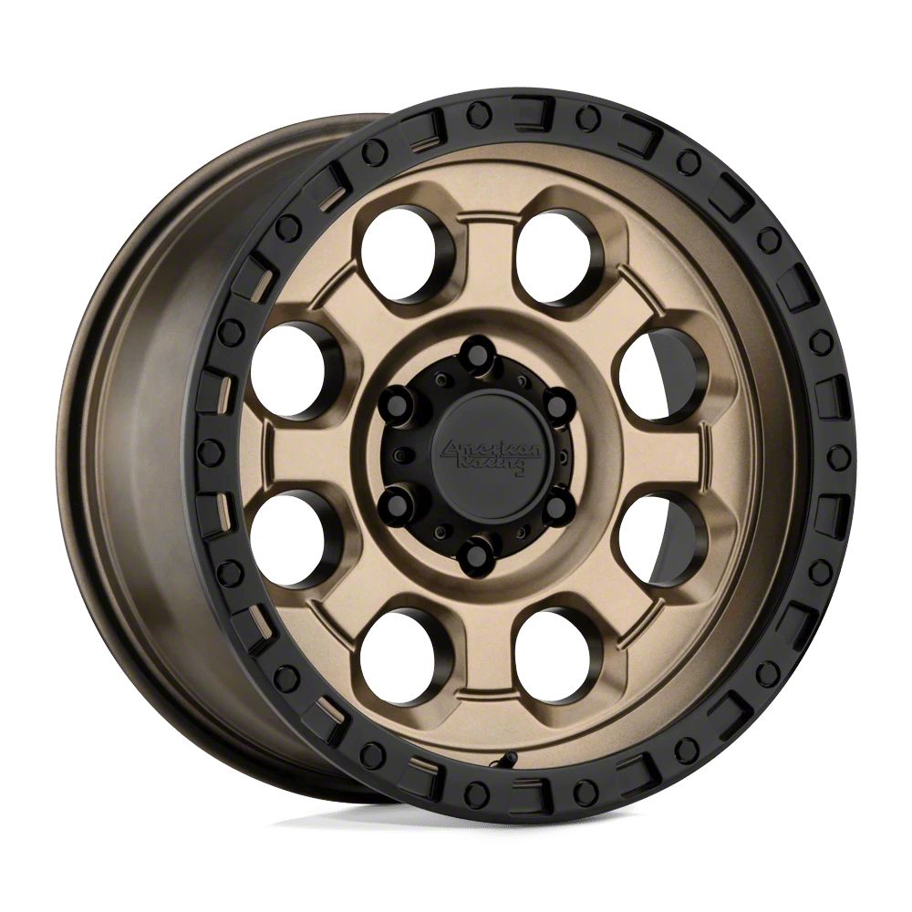 American Racing Silverado 1500 AR201 Matte Bronze with Black Lip 6-Lug ...