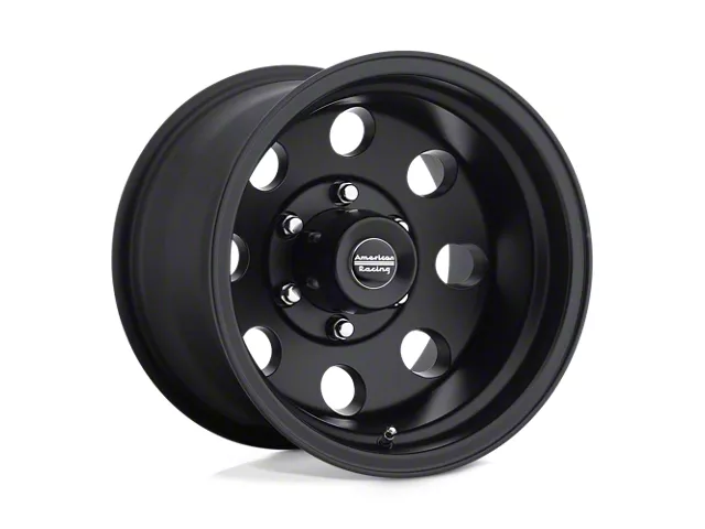 American Racing Baja Satin Black 6-Lug Wheel; 17x9; -12mm Offset (19-24 Silverado 1500)